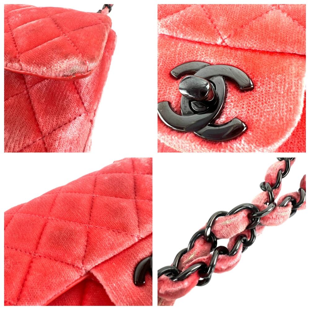 Chanel Classic Single Flap Quilted Velvet Crossbody Bag - Picture 10 of 10